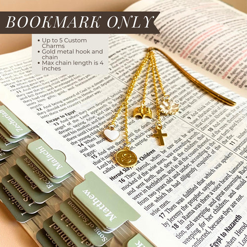 KJV Bible for Women with Custom Name and Personalized Charm