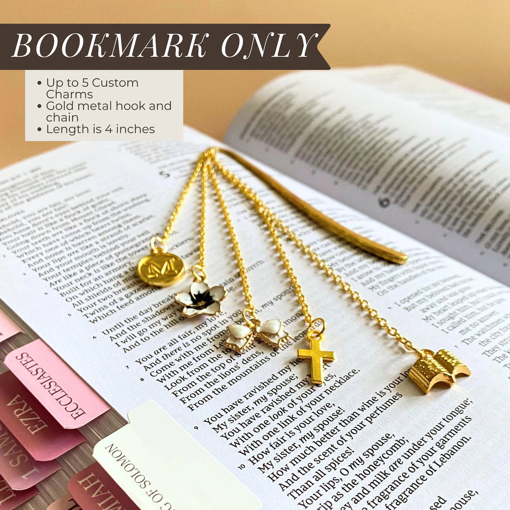 Personalized Pink Floral KJV Bible - Journaling Study Set with Tabs